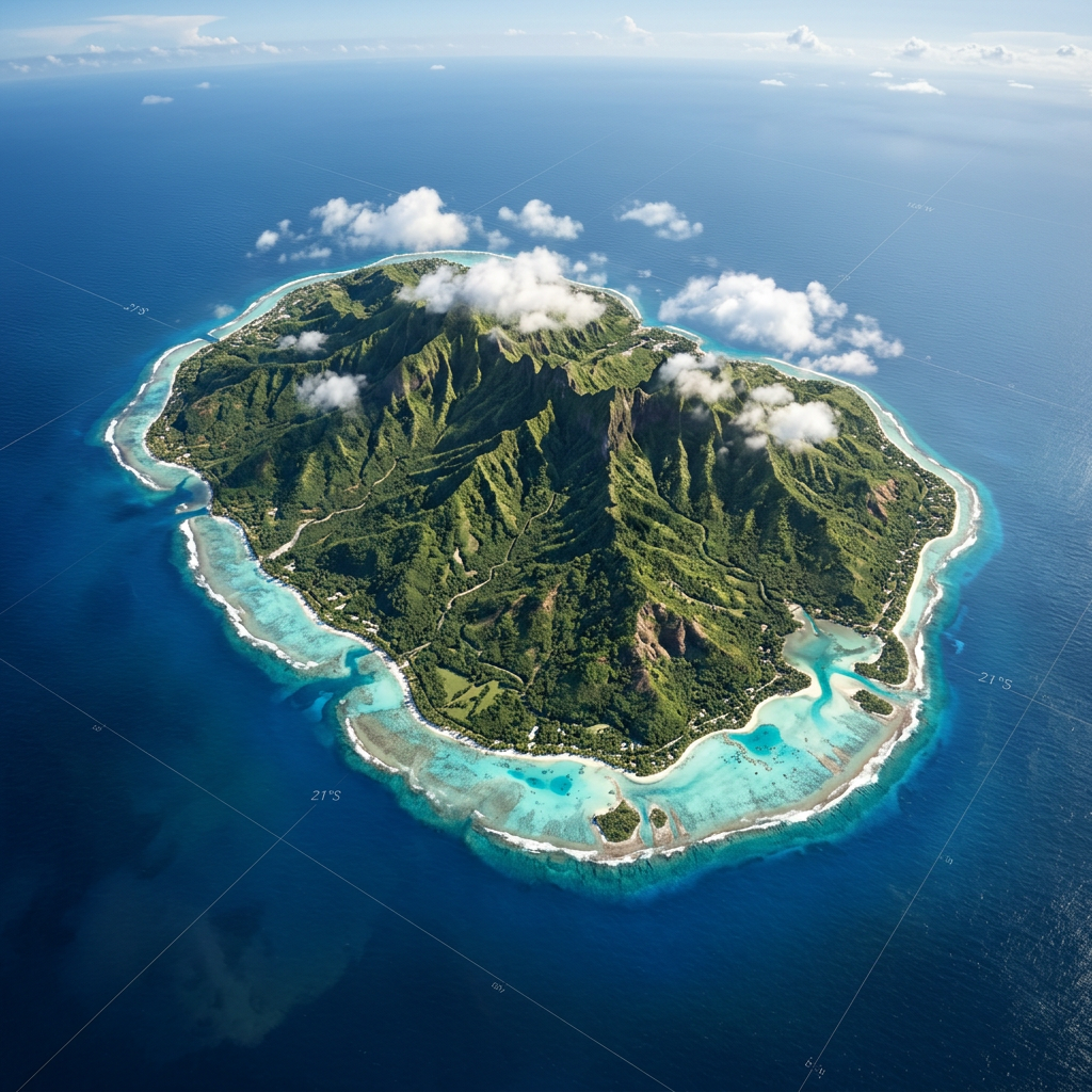 Cook Islands from the Air
